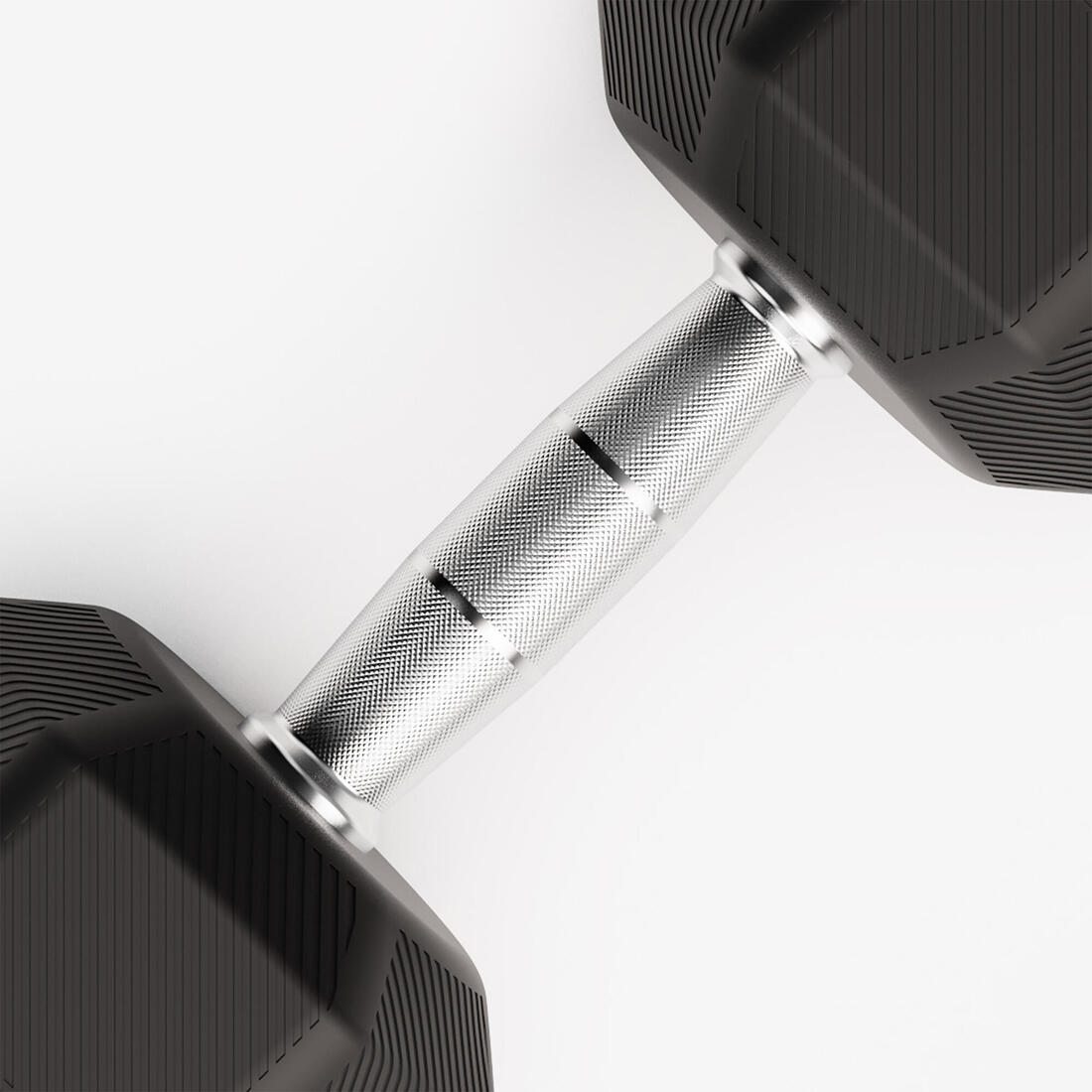 Haltère de crosstraining et musculation Dumbbell hexagonale 12,5 kg, noir
