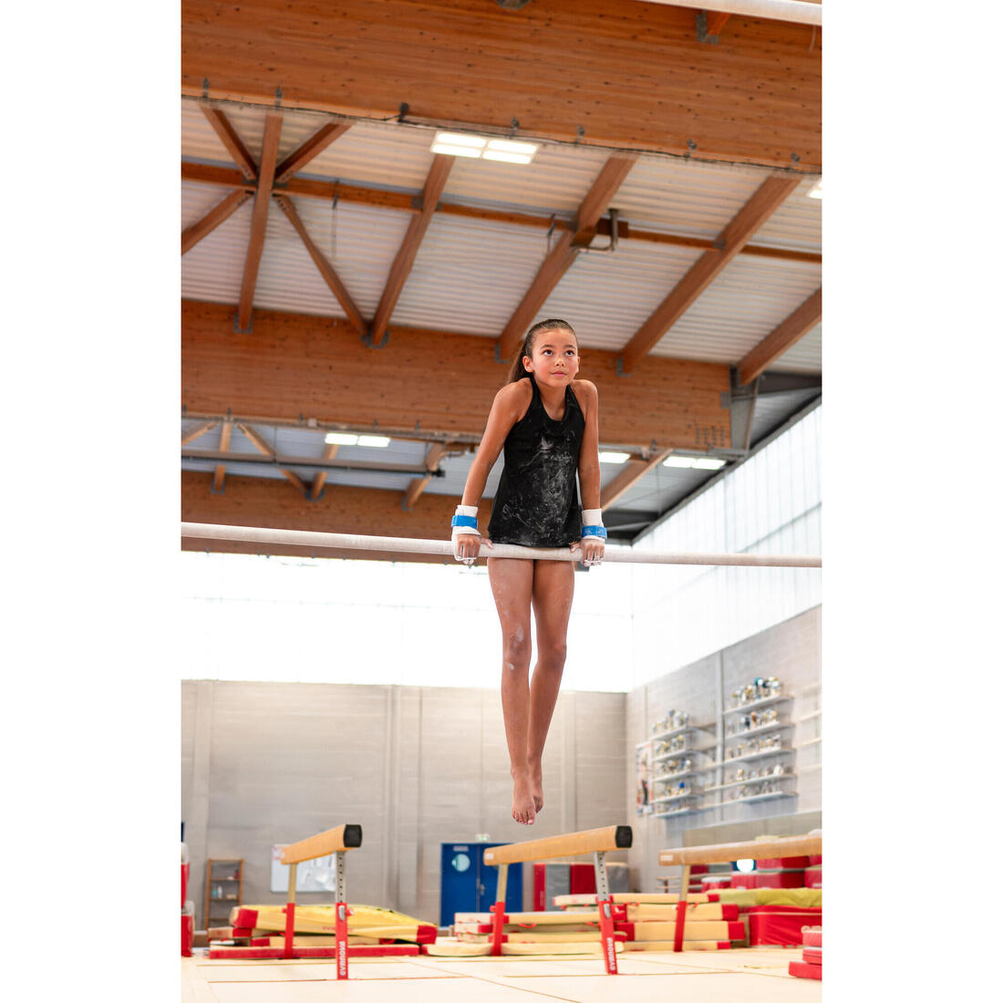 Débardeur dos nageur gym fille, noir