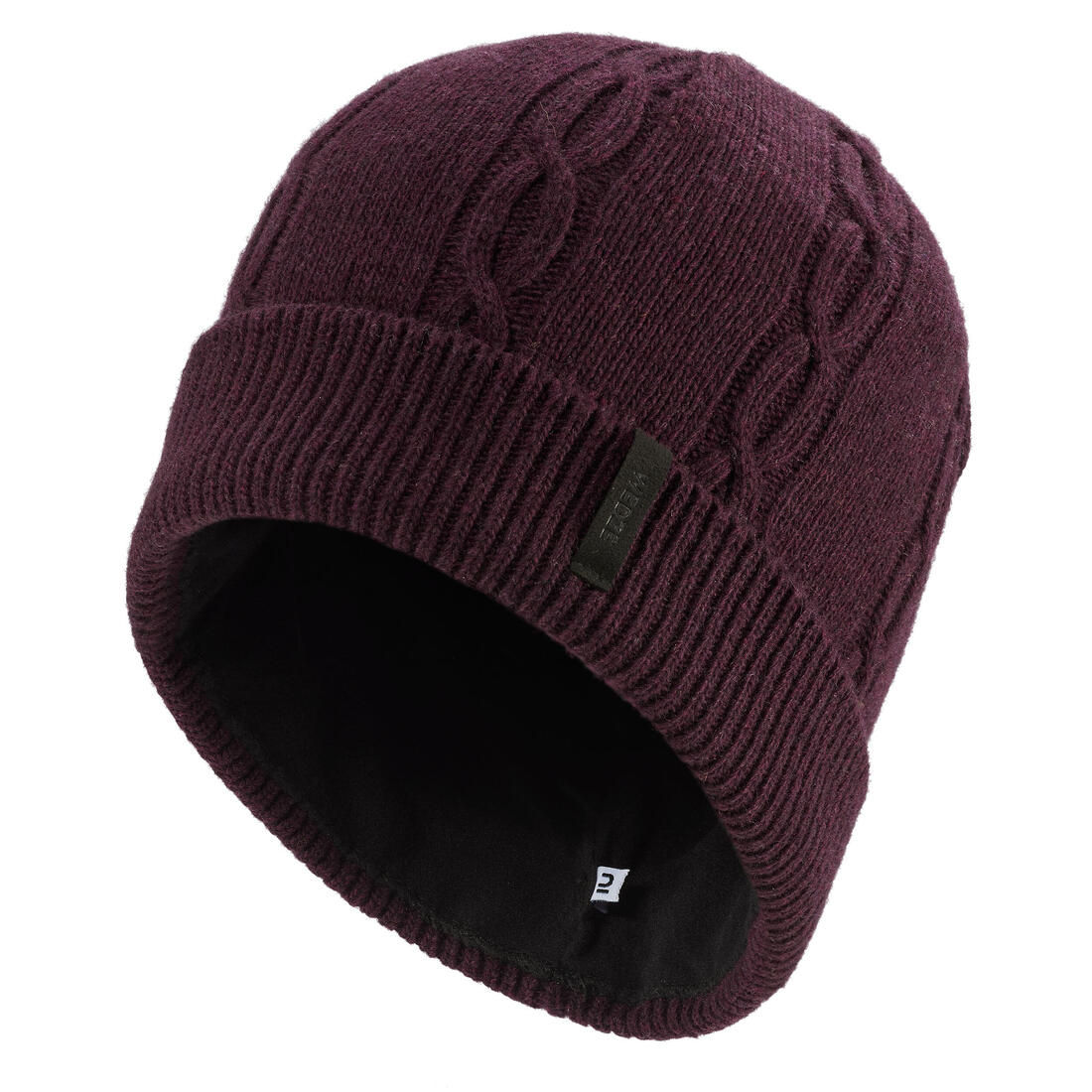 Bonnet en laine adulte, TORSADE 900 bordeaux
