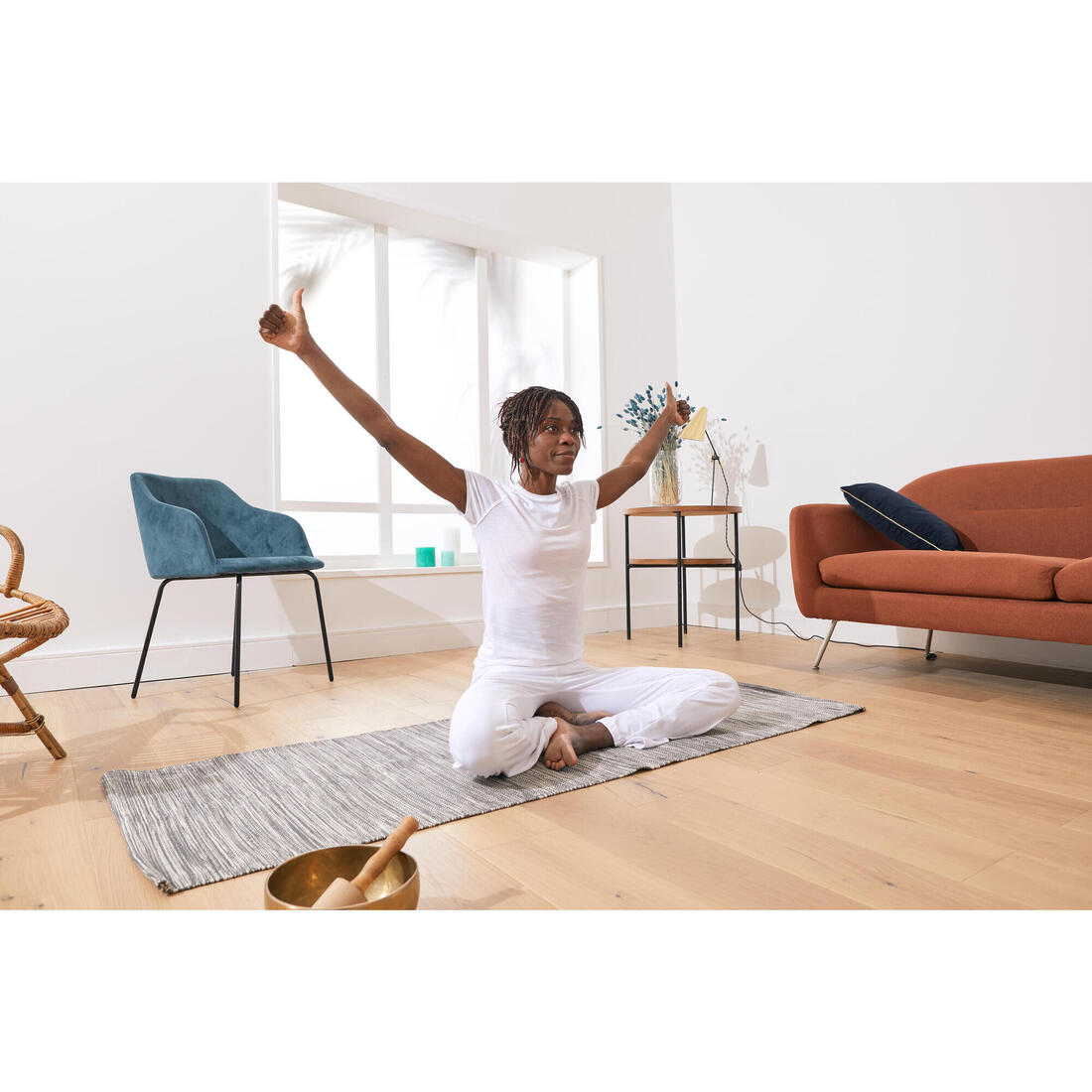 PANTALON COTON YOGA FEMME
