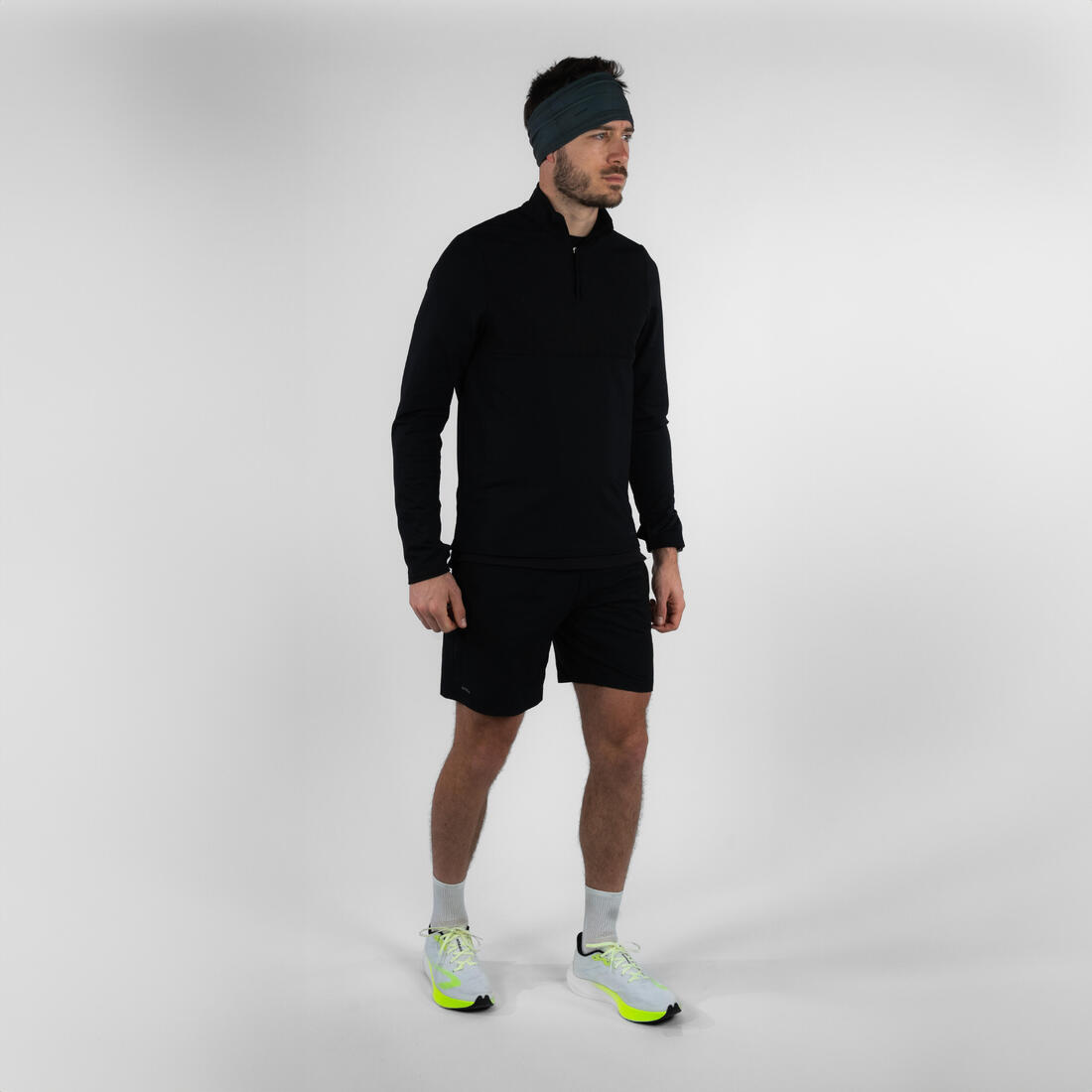 Tour de cou running / Bandeau multifonctions Homme Femme -KIPRUN gris chine