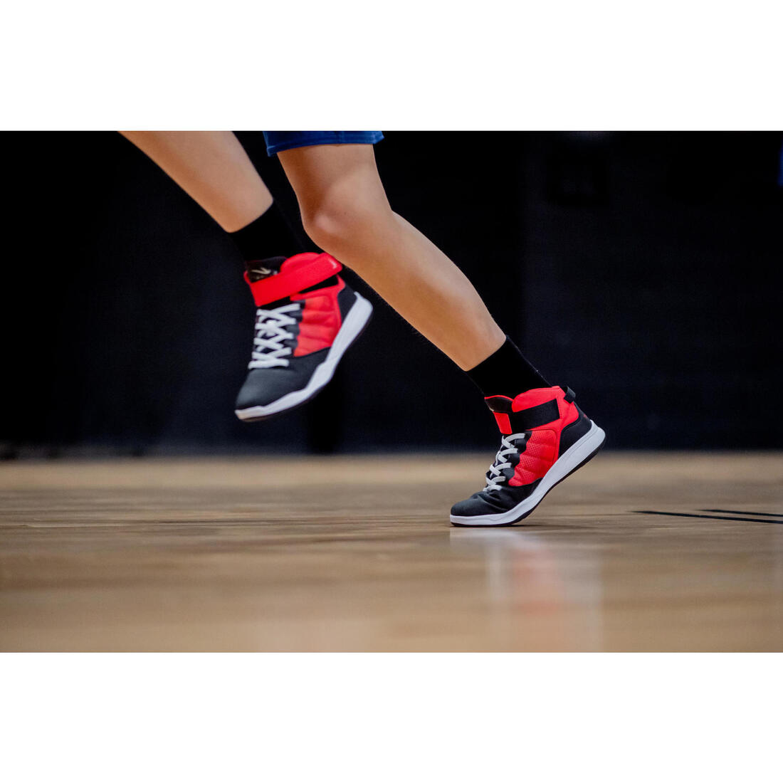 CHAUSSURES DE BASKETBALL ENFANT DEBUTANT - SE100 MARINE