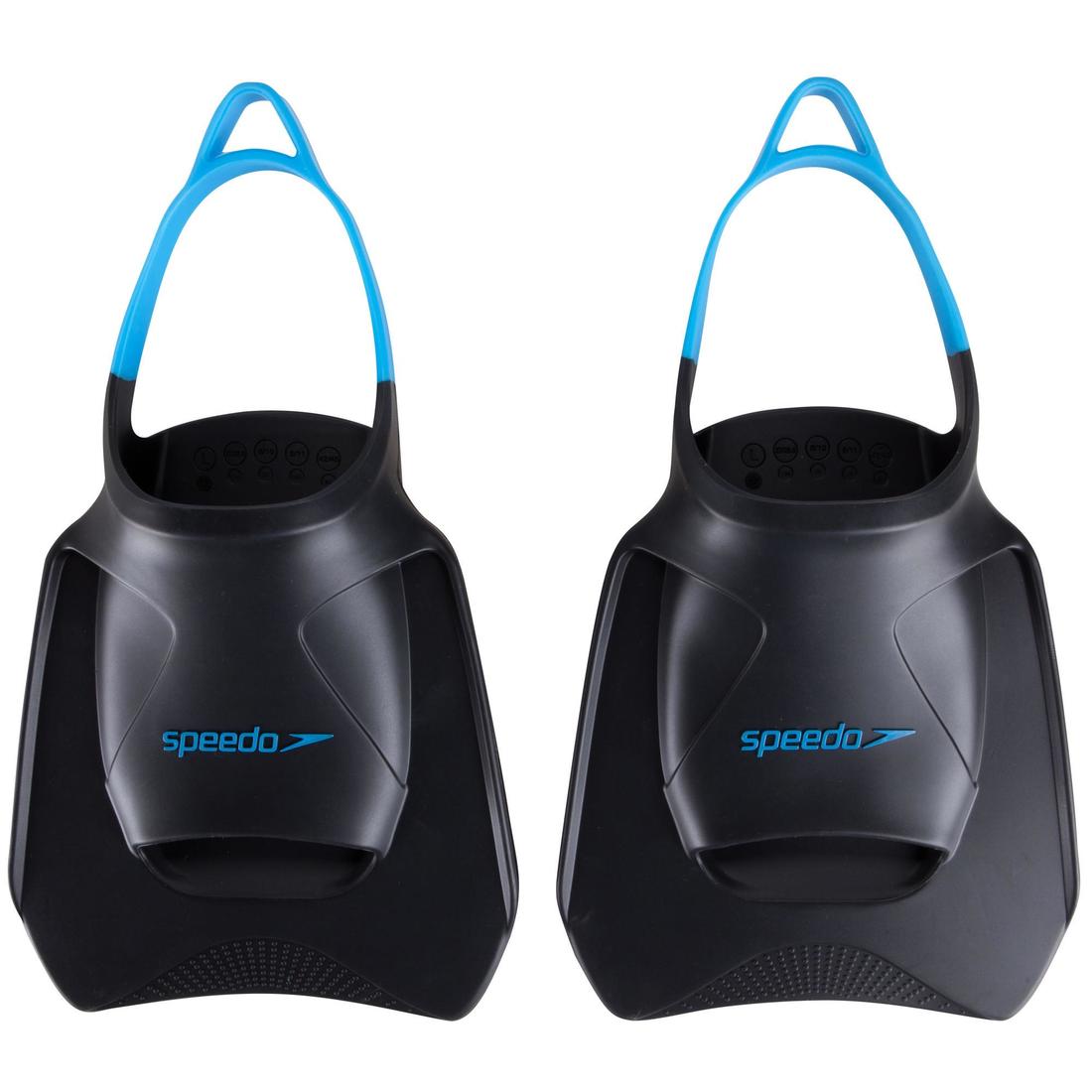 Palmes Natation Courtes SPEEDO BIOFUSE FITNESS FINS Gris Bleu