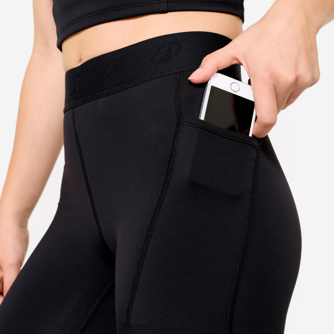 Legging de sport avec ceinture élastiquée femme
