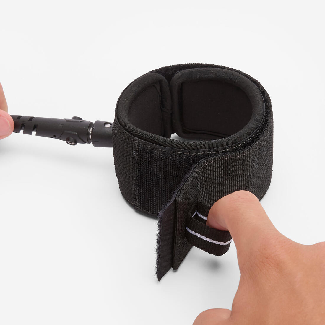Leash surf 8' diamètre 7mm - 500 noir