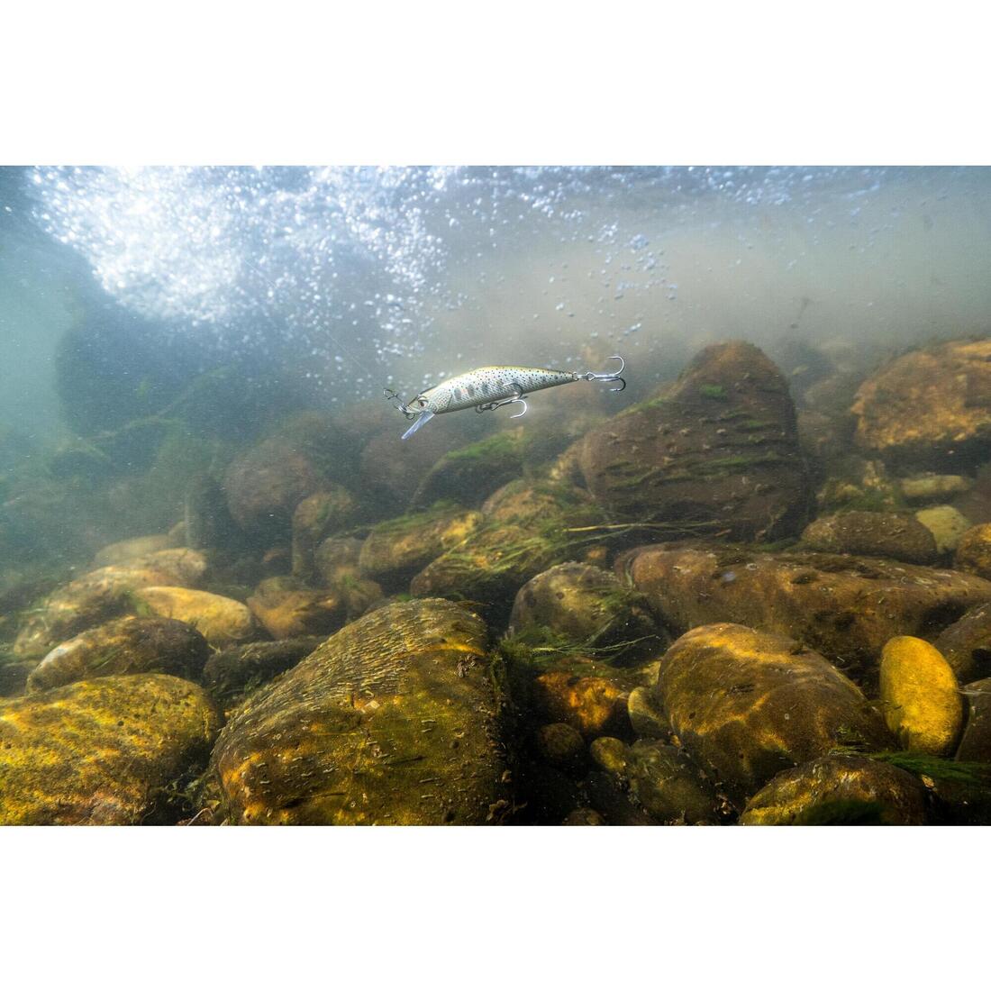 POISSON NAGEUR TRUITE MINNOW WXM MNWFS 70 US BROWN YAMAME