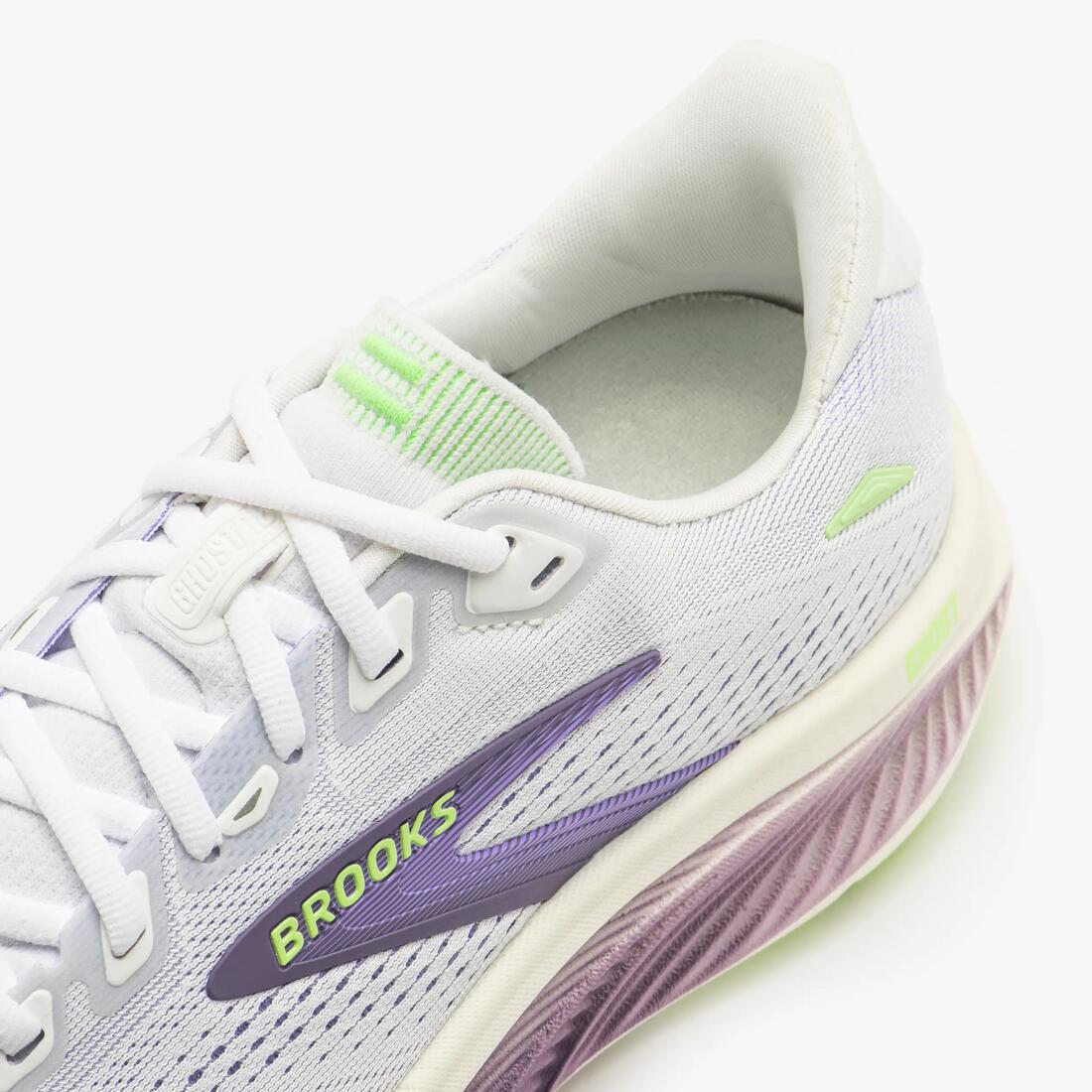 Chaussure de running femme Brooks Ghost 18 blanc violet