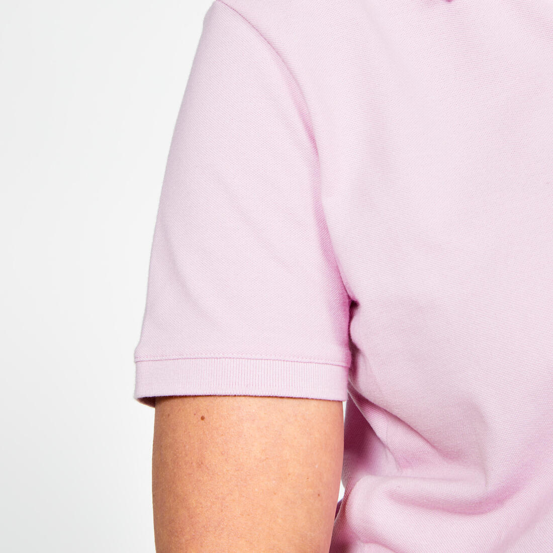 Polo golf en coton polyester manches courtes femme, MW500 beige clair