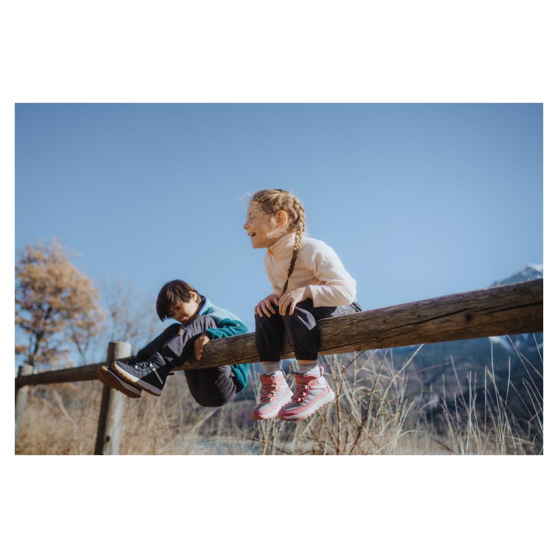 Polaire de randonnée - mh100 rose - enfant 2-6 ans