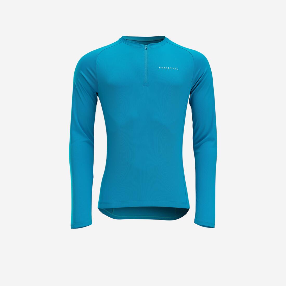 MAILLOT VELO ROUTES MANCHES LONGUES VELO ETE ANTI UV HOMME - ESSENTIEL