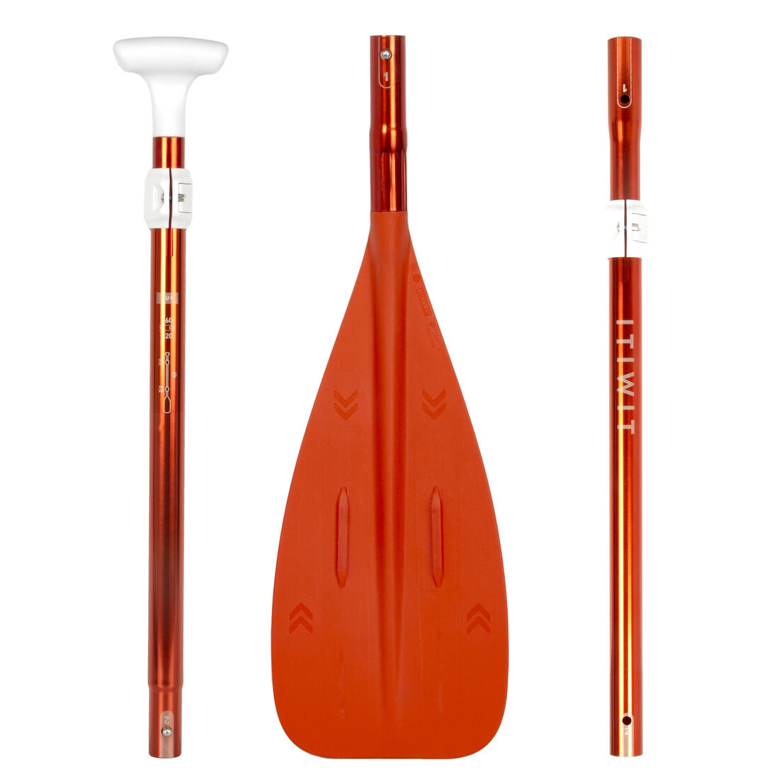 Pagaie de stand up paddle compacte 100 en 5 parties - 160-220 cm.