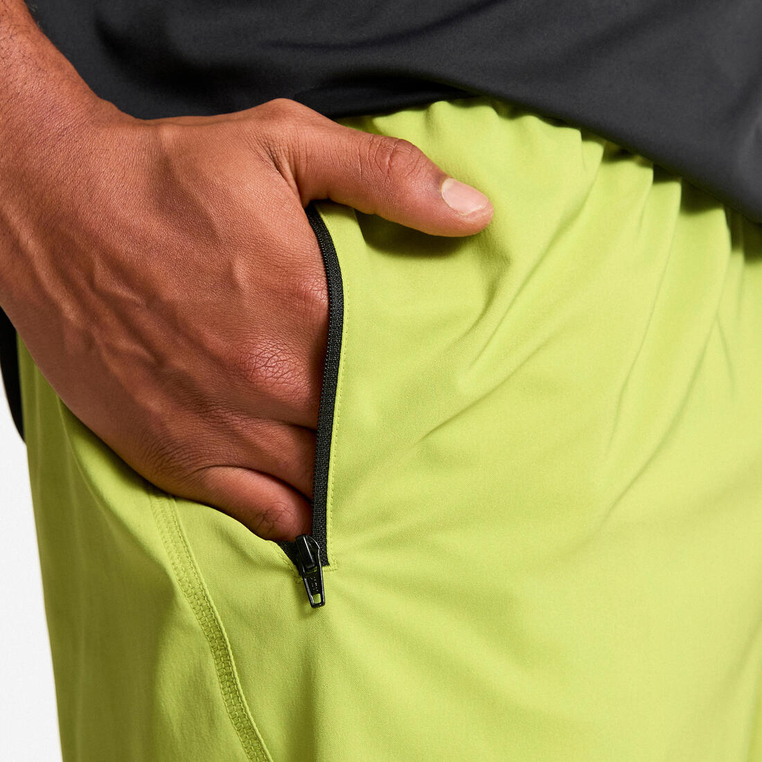 Short de fitness respirant poches zippées homme