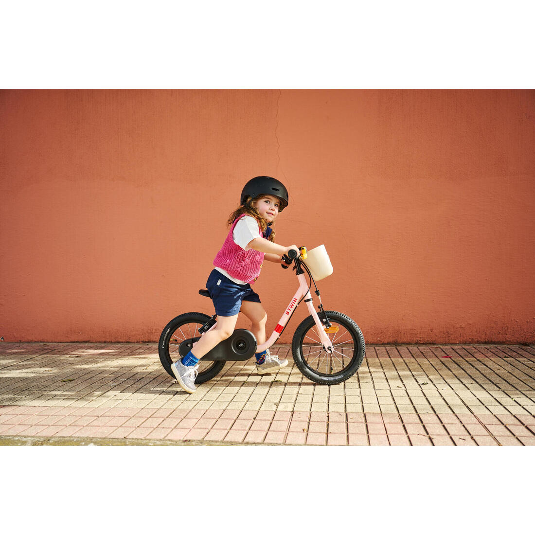 Velo enfant 2en1 draisienne 3-5 ans 14 pouces - discover 500