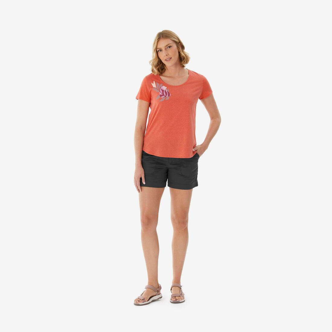 T-shirt de randonnée femme, NH500