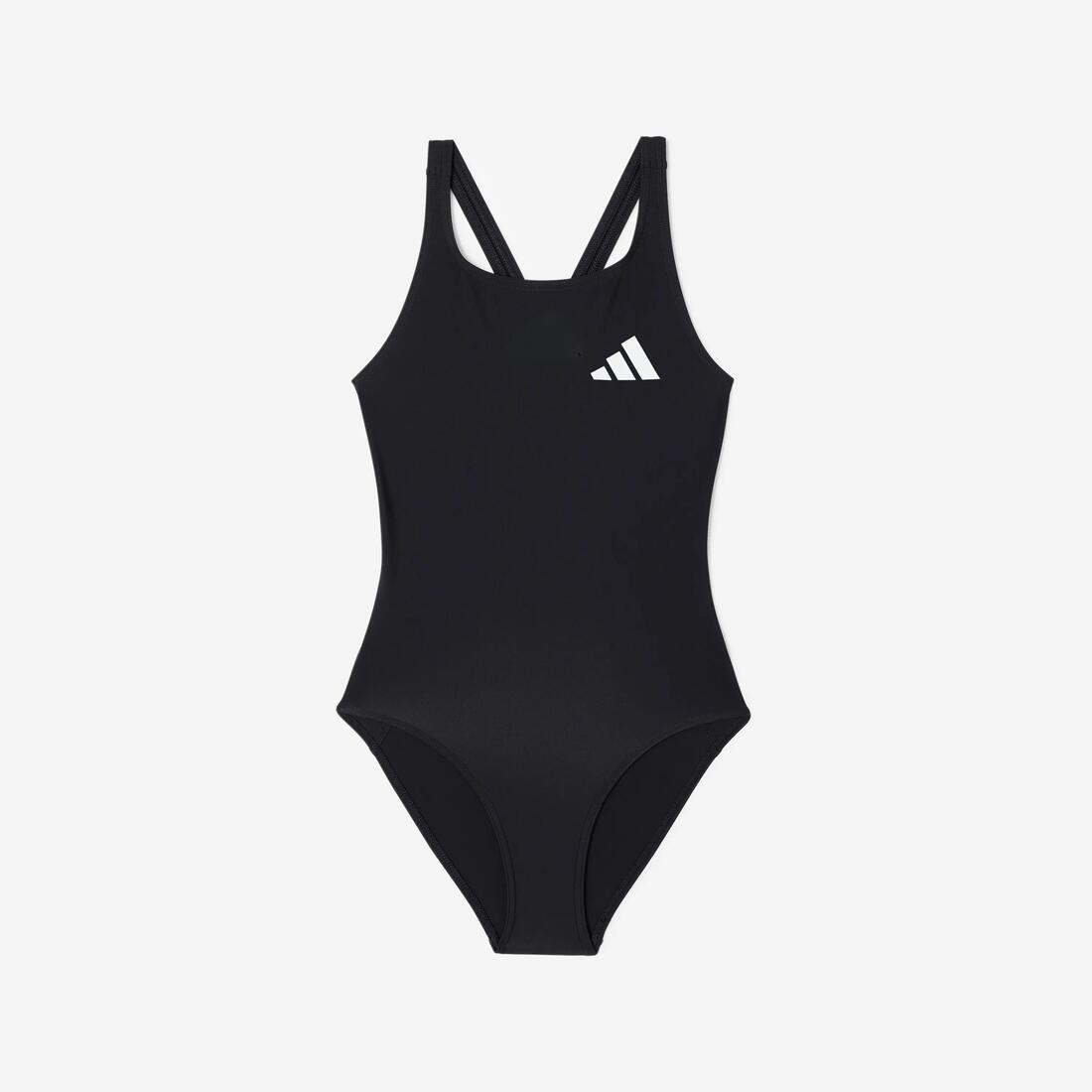 Maillot de bain 1 pièce natation fille, noir