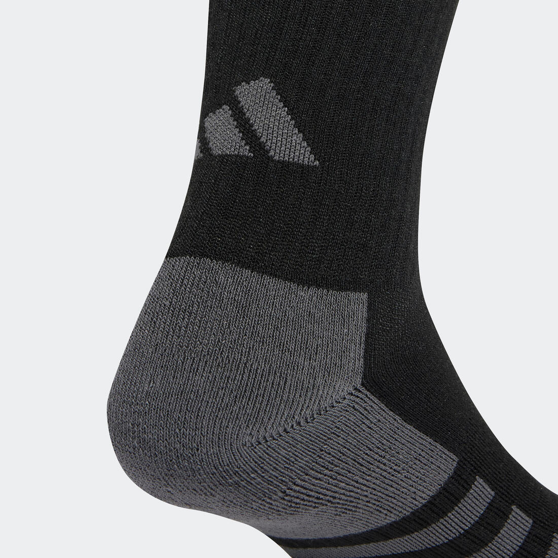 Chaussettes hautes 3 bandes Adidas - noir