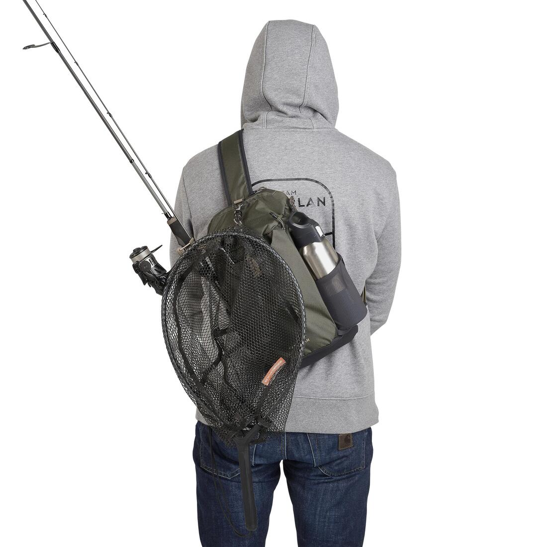 Sac à bandoulière de pêche 9l - sling bag 100 kaki