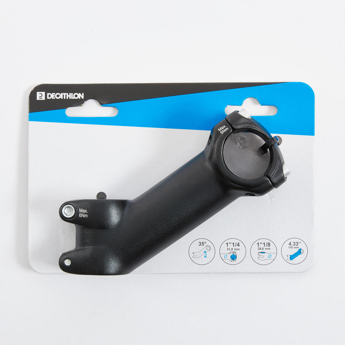 POTENCE VELO RELEVEE 35° OVERSIZE 110 MM
