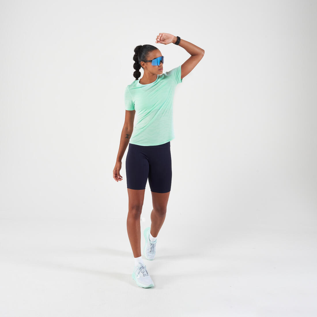 T-shirt running & trail sans couture femme - kiprun run 500 confort