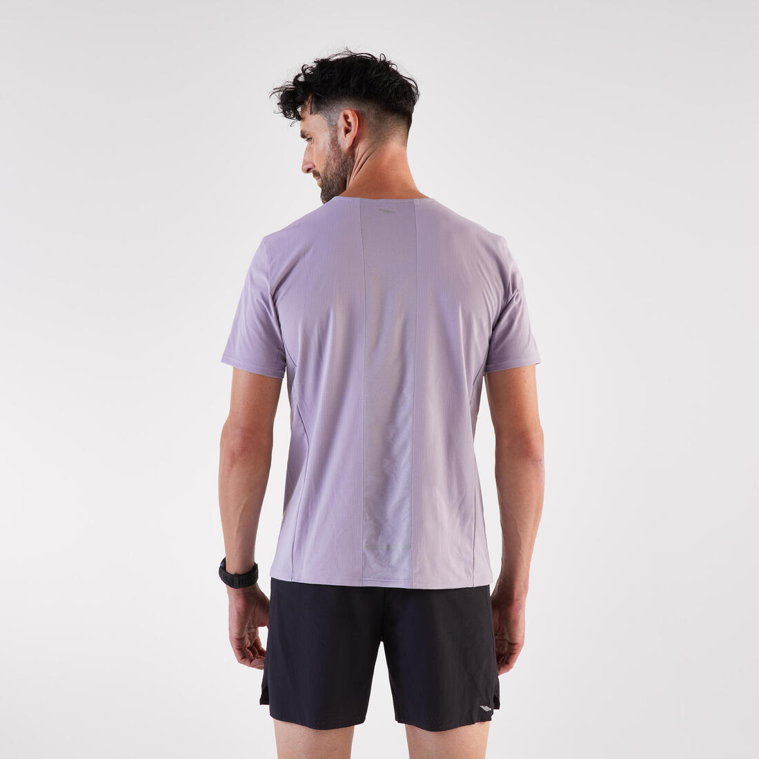T-shirt de running respirant homme - kiprun run 900 light bleu et