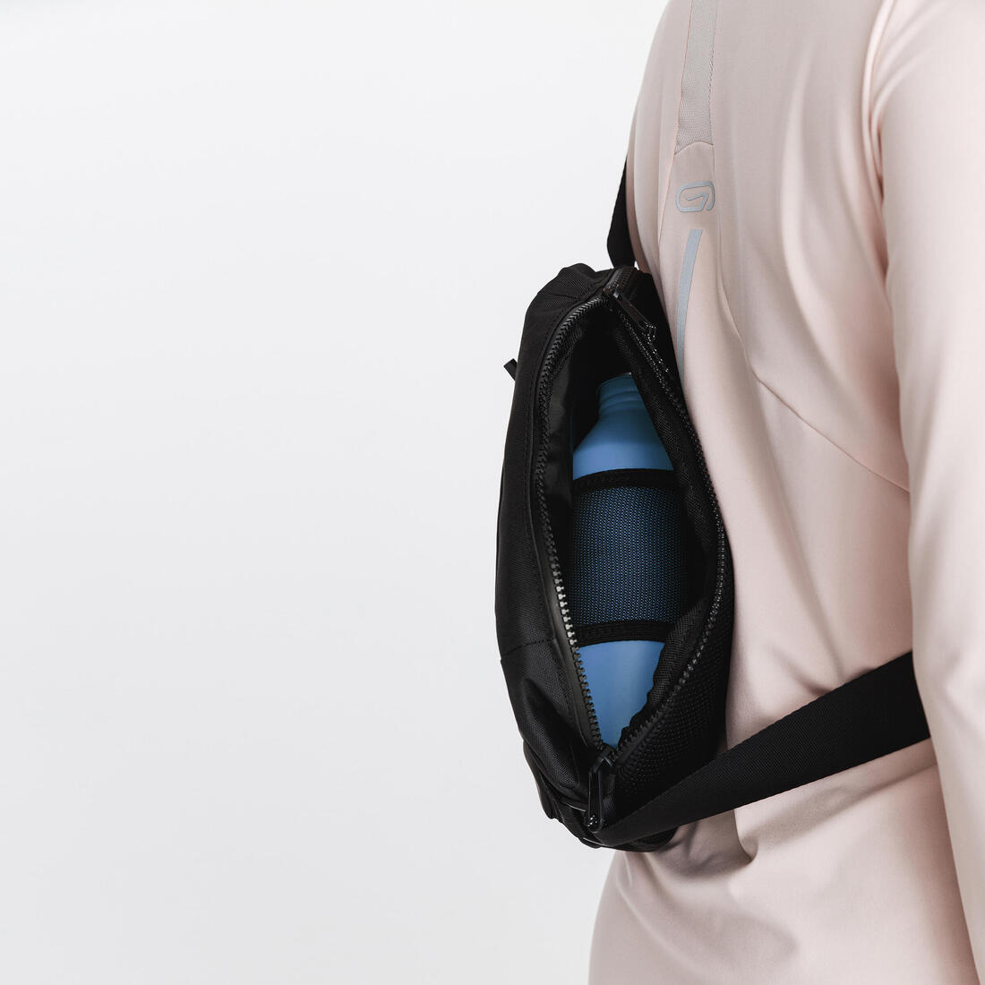 Sac banane messenger - marche urbaine - activ mblty noir