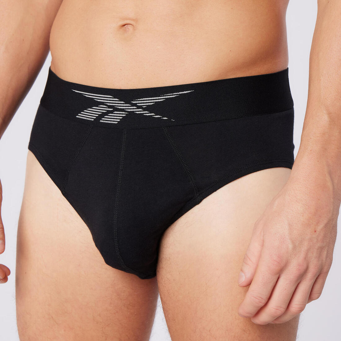 Slips en coton homme, noir, lot de 3