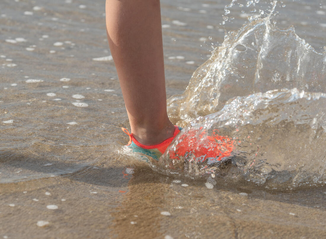 Chaussures aquatiques élastiques Enfant - Aquashoes 120 Beach Party