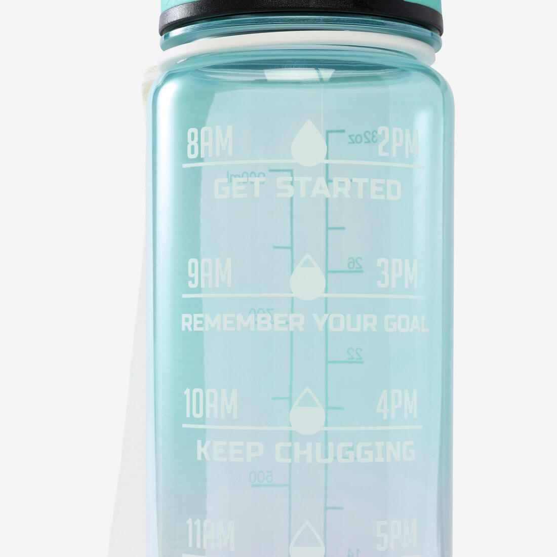 Gourde de fitness motivation 1 litre