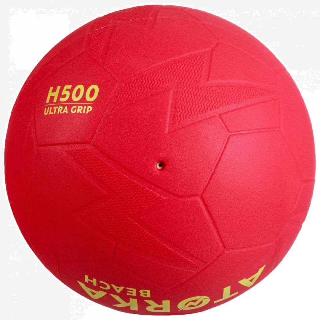 Ballon de beach handball hb500b taille 2 rouge