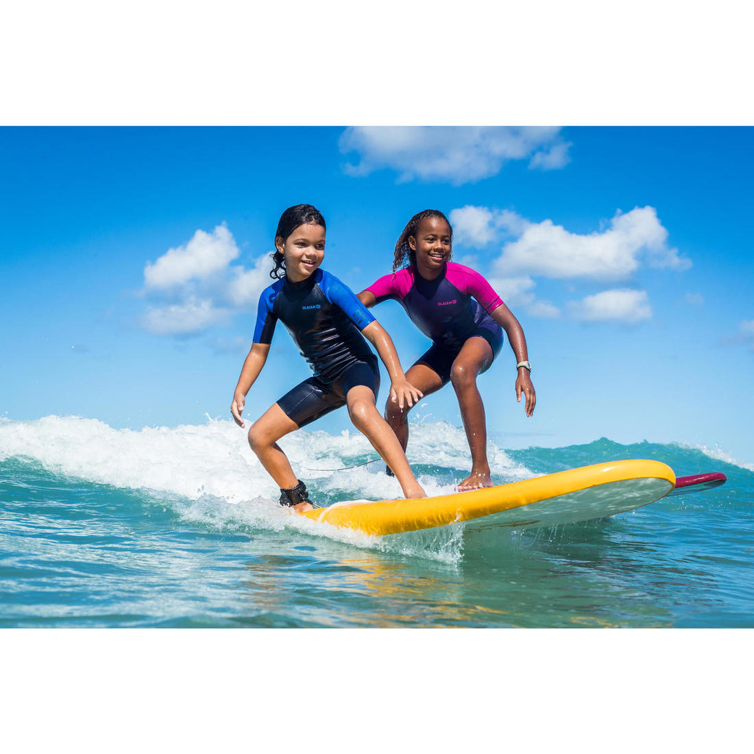 Combinaison Surf Shorty 100 Néoprène 1,5mm enfant