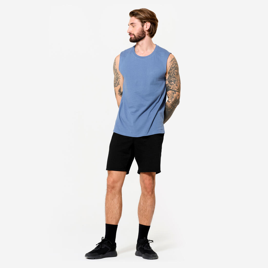 Débardeur extensible fitness homme - 500