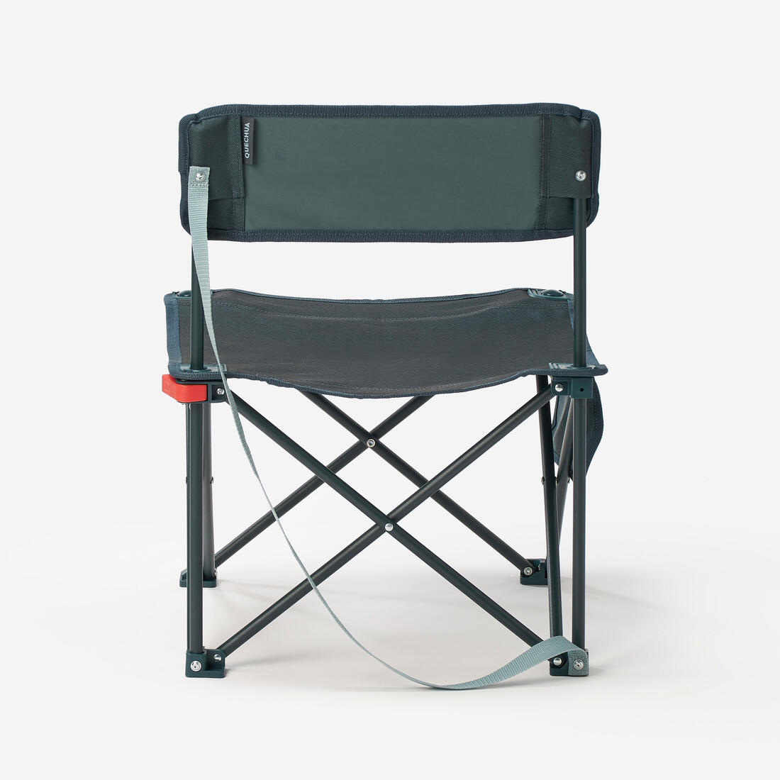 Chaise basse compacte de camping 100 bleue