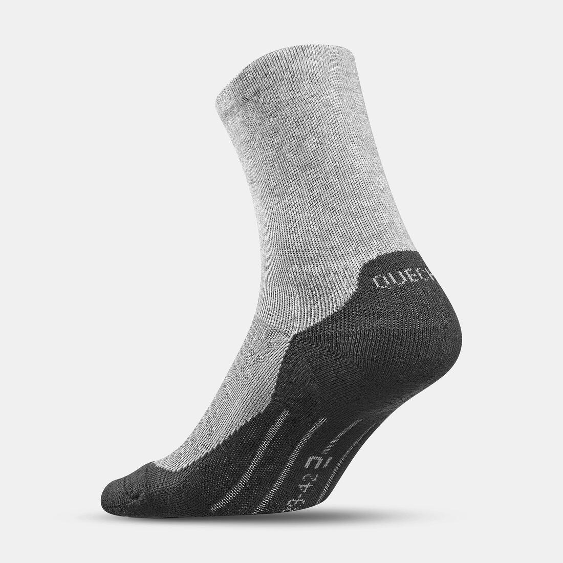 Chaussette Hike 100 High - Gris et - Lot de 2 paires