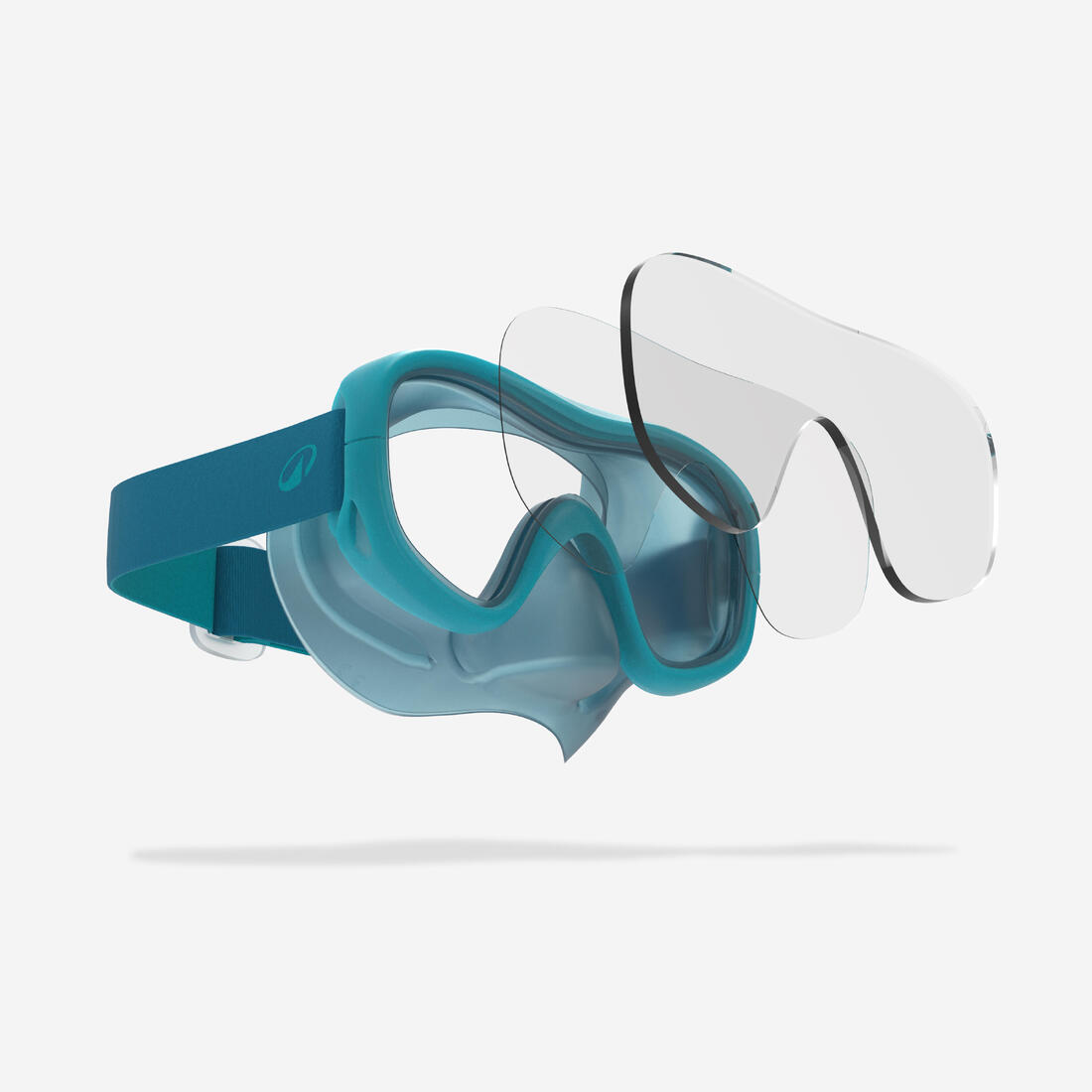 Kit de snorkeling masque ANTI-BUEE CONFORT tuba DRYTOP, 100 adulte