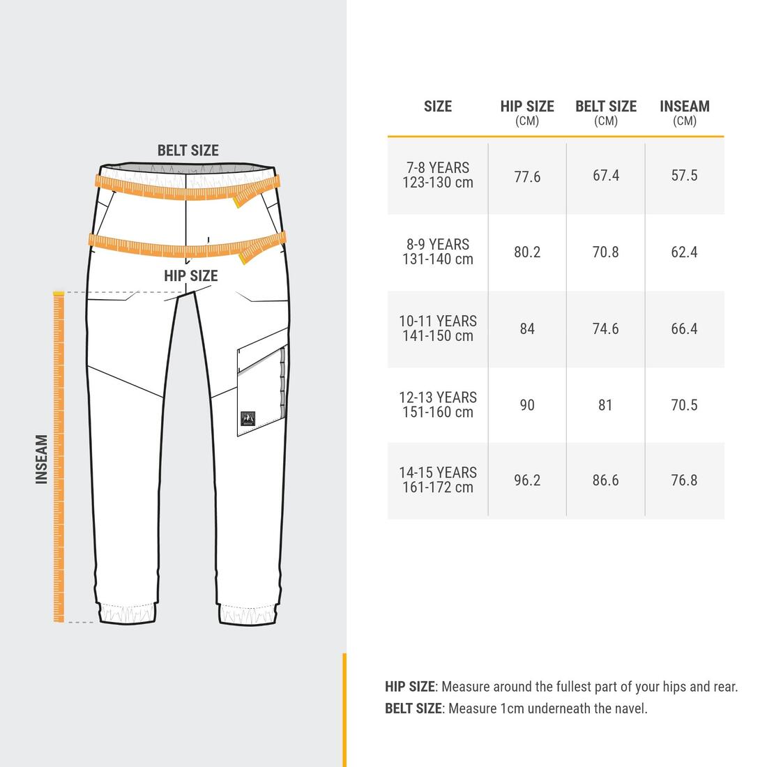 Pantalon de randonnée enfant 7-15 ans, NH100