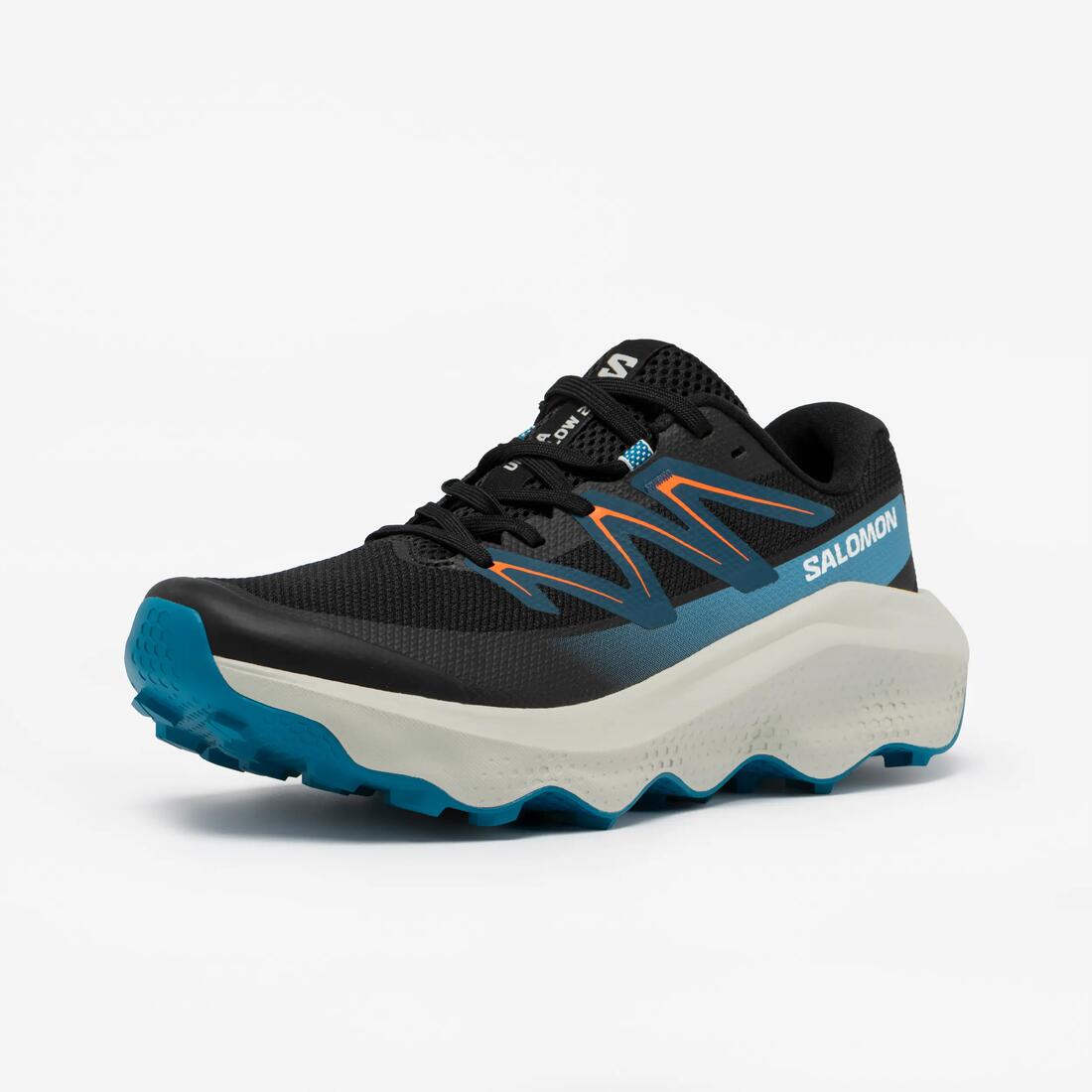 Chaussures de running trail homme, Salomon ultra flow 2, noir blanc et