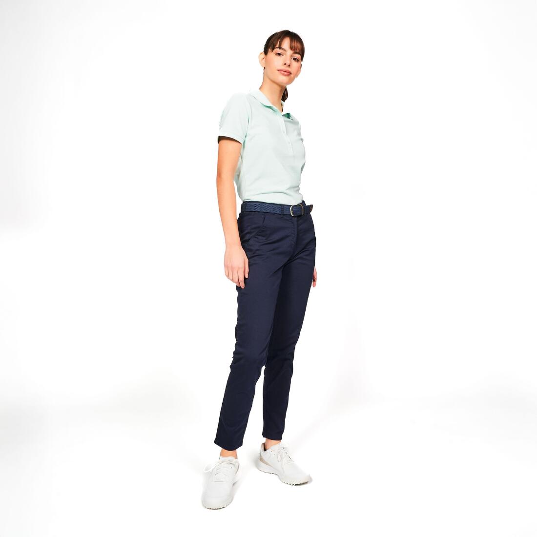 Polo golf en coton polyester manches courtes femme, MW500 beige clair