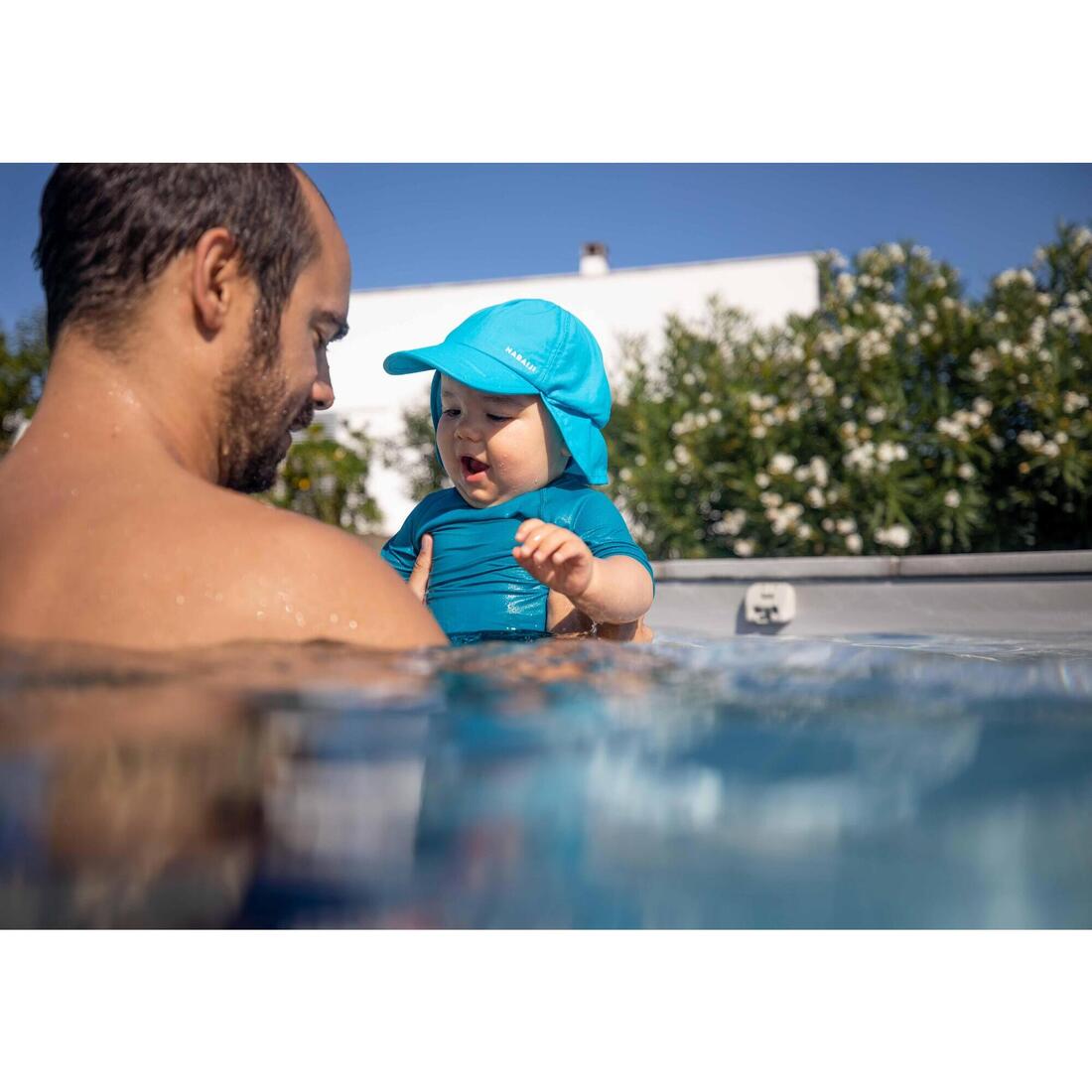 Casquette anti UV bébé nageur