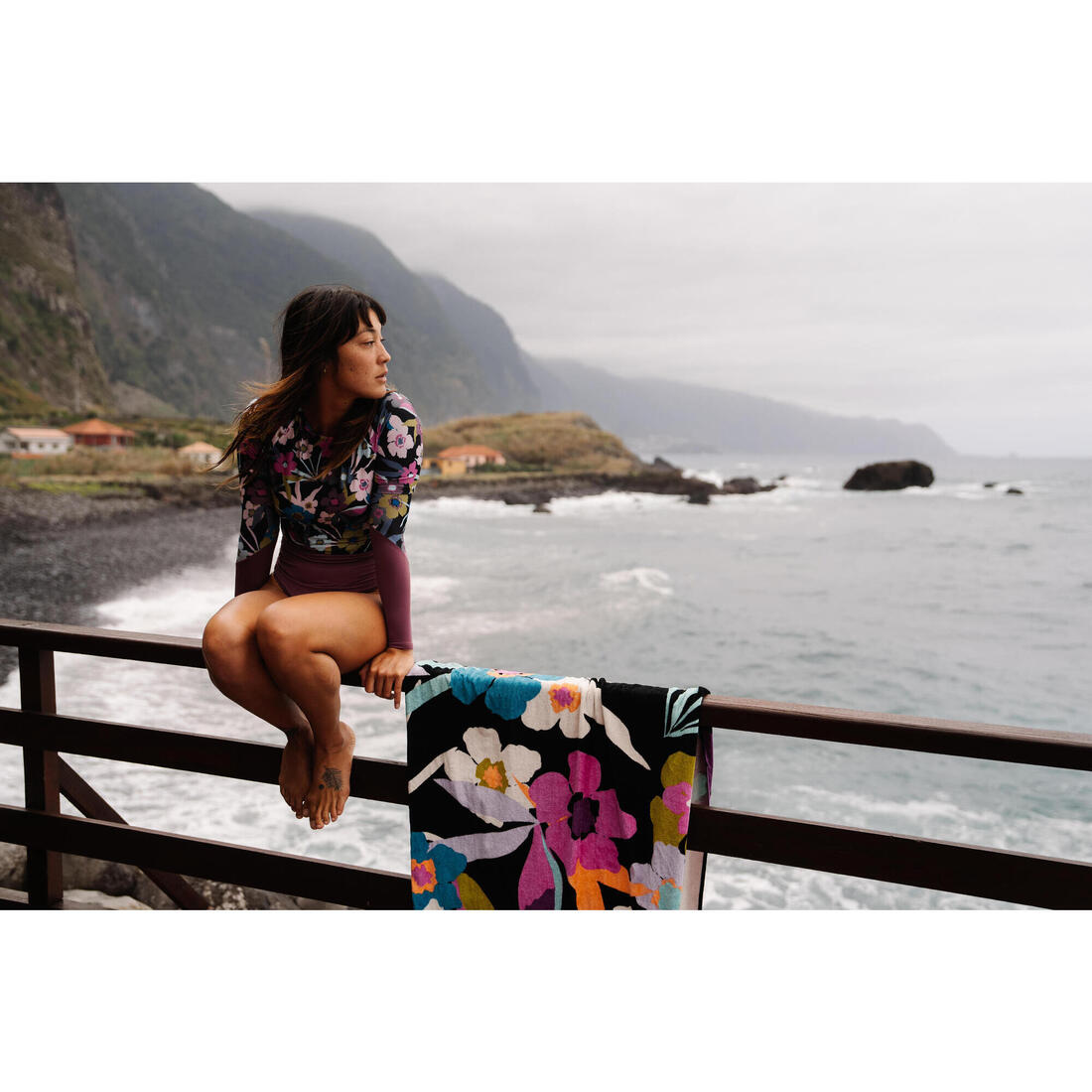 SERVIETTE L PRINT Bora 145x85 cm