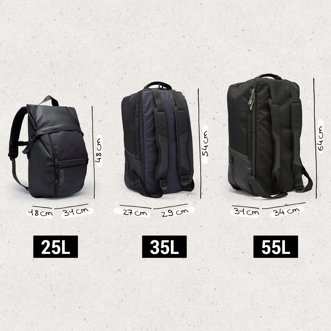 Sac à dos de sport modulable 35L