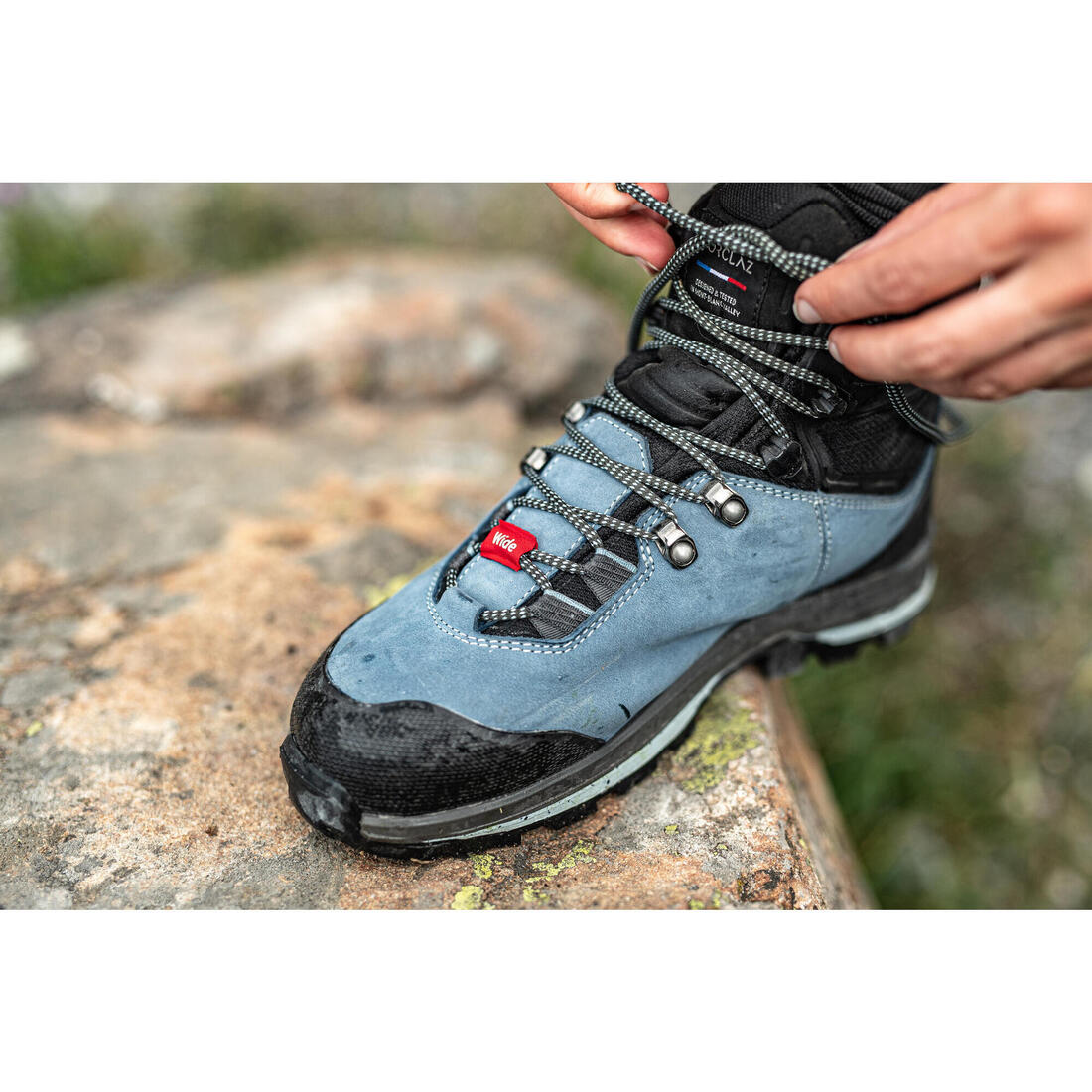 CHAUSSURES TREKKING CUIR IMPERMÉABLES - MT00 - LARGE - FEMME HAUTE