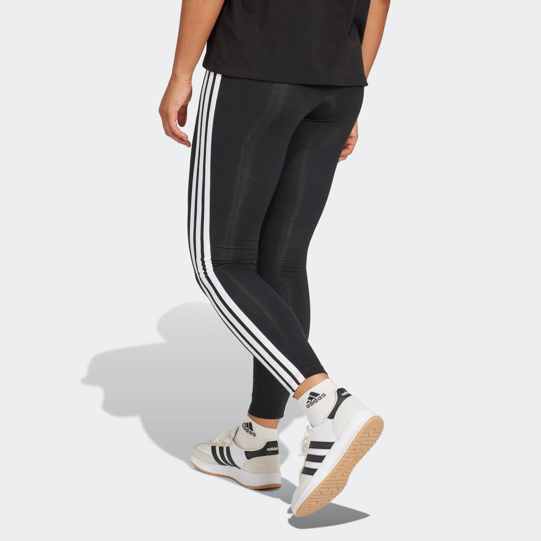 Legging en coton pour femme, noir