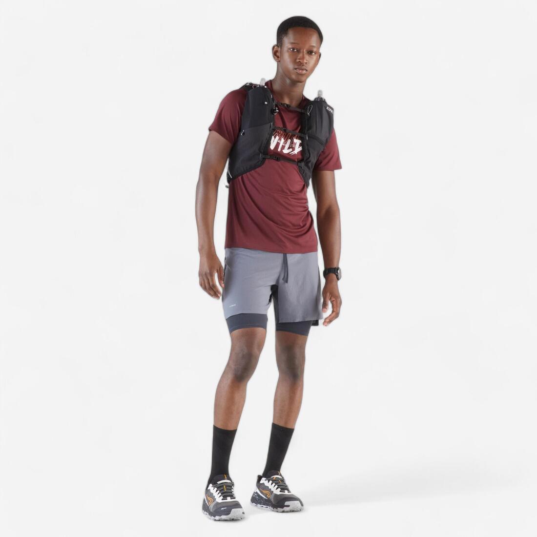 Sac trail running mixte + poche à eau 2L incluse - KIPRUN 900 15L