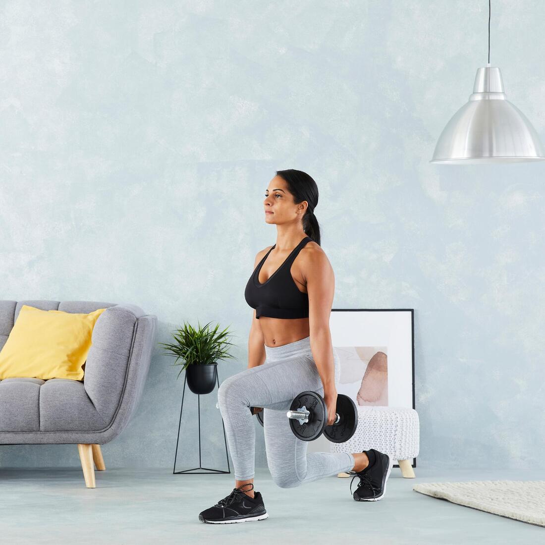 Kit haltères de musculation 20 kg avec disque de fonte en partie recyclée