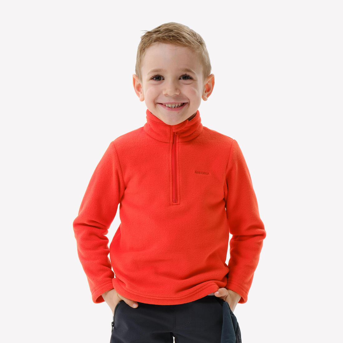 Polaire de randonnée enfant 2-6 ans, MH100 demi zip