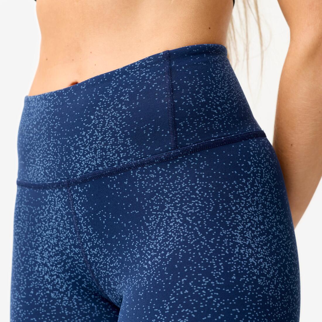 Legging de danse taille haute et ceinture plate femme, imprimé