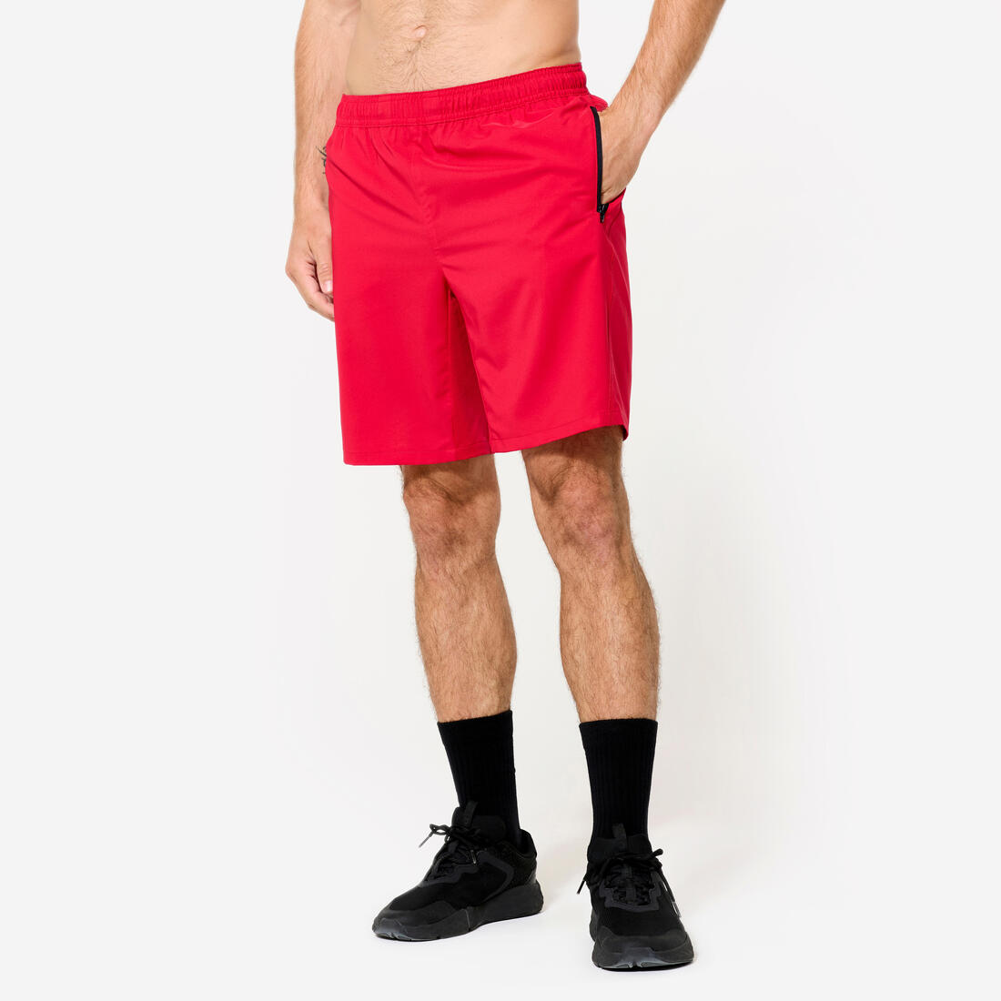 Short de fitness avec poches zippées