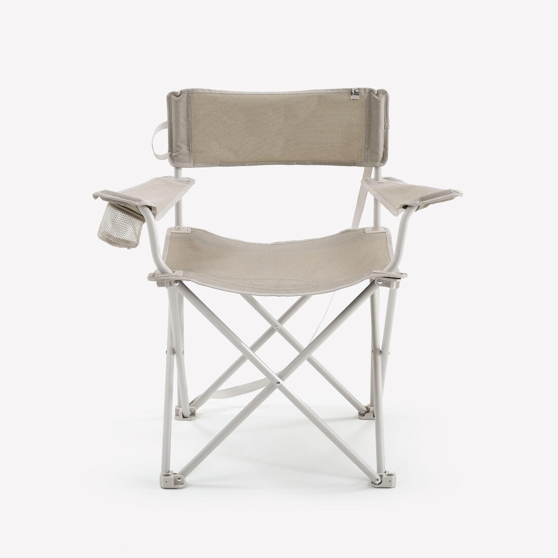 Chaise large de camping avec accoudoir, pliante et confortable