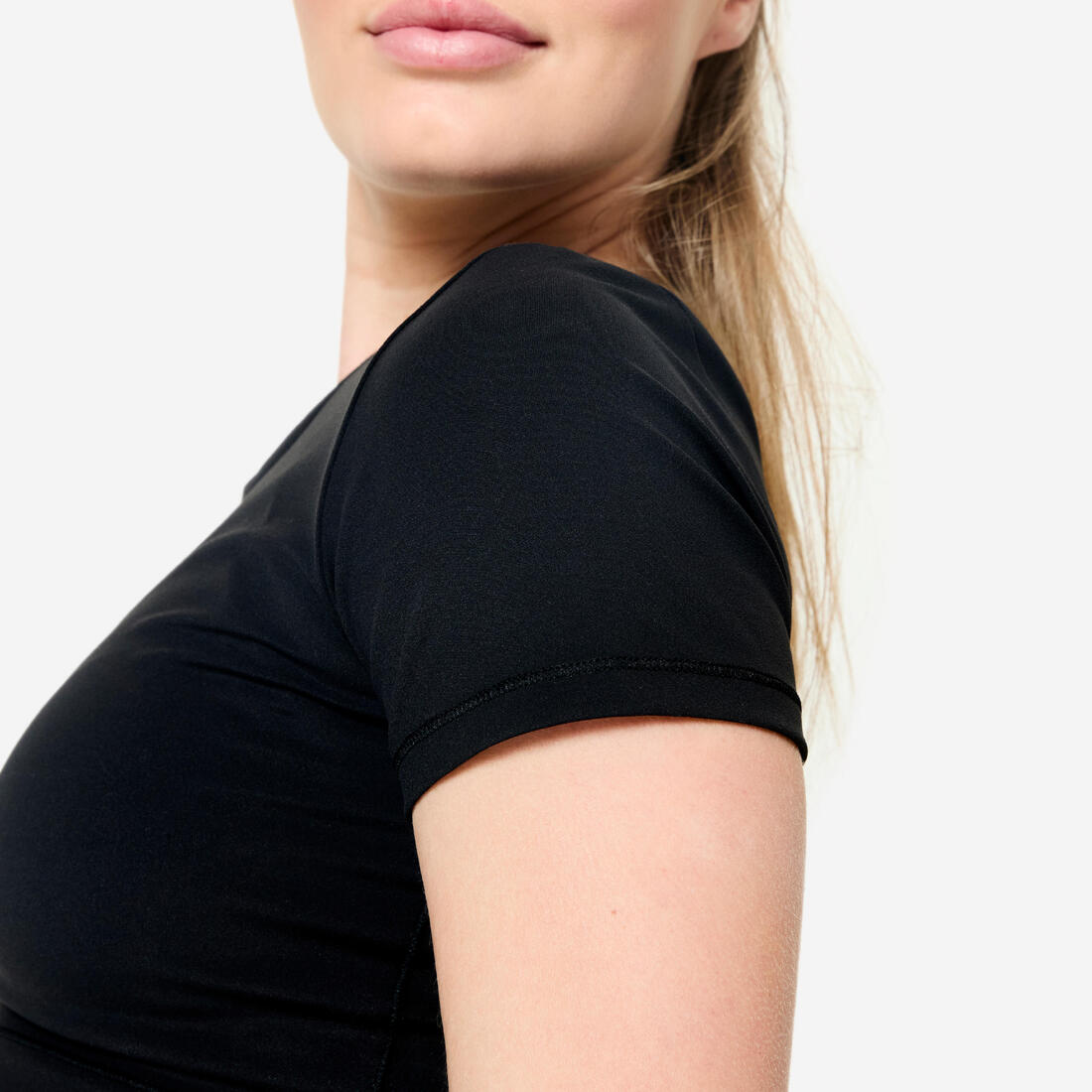 T-shirt de yoga et Pilates extensible et doux femme, Breathe
