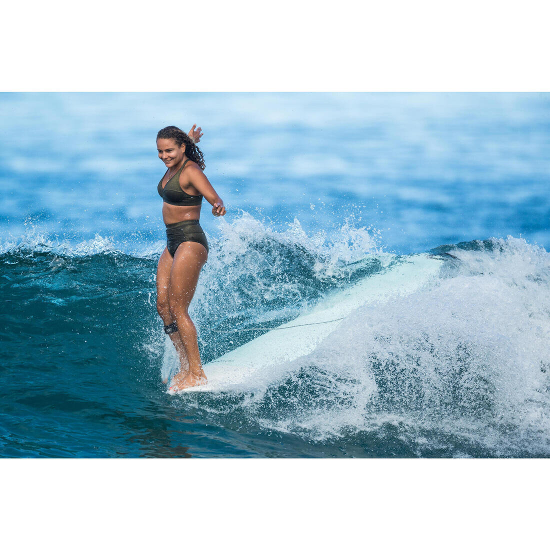 Culotte taille haute femme ROSA PAILLETEE NOIR OR idéale pour le surf